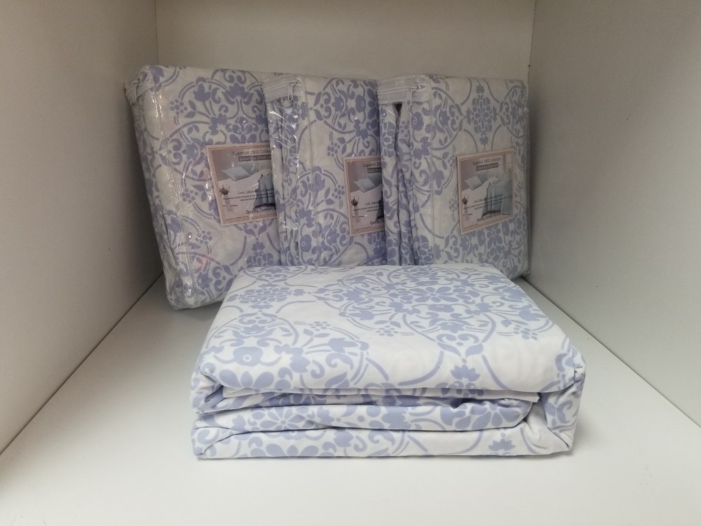 Queen hard side SHEET SET WATERBED Double Brushed Microfiber FREE POLE❤ BLUE