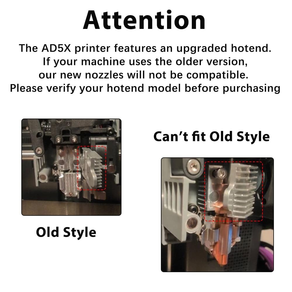 Flashforge AD5X Upgraded Hotend Kit - Efficient 3s Install & 550°C Performance