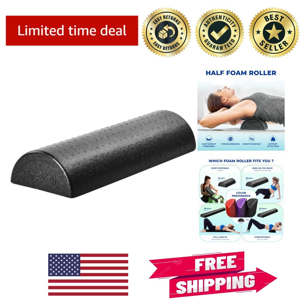 Lightweight EPP Half Round Foam Roller - Perfect for Balance and Flexibility