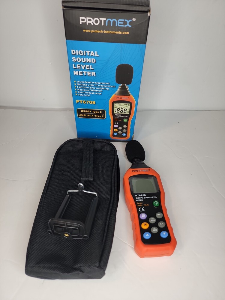 Protmex PT6708 Sound Level Meter Digital Sound Level Meter Reader Measurement...