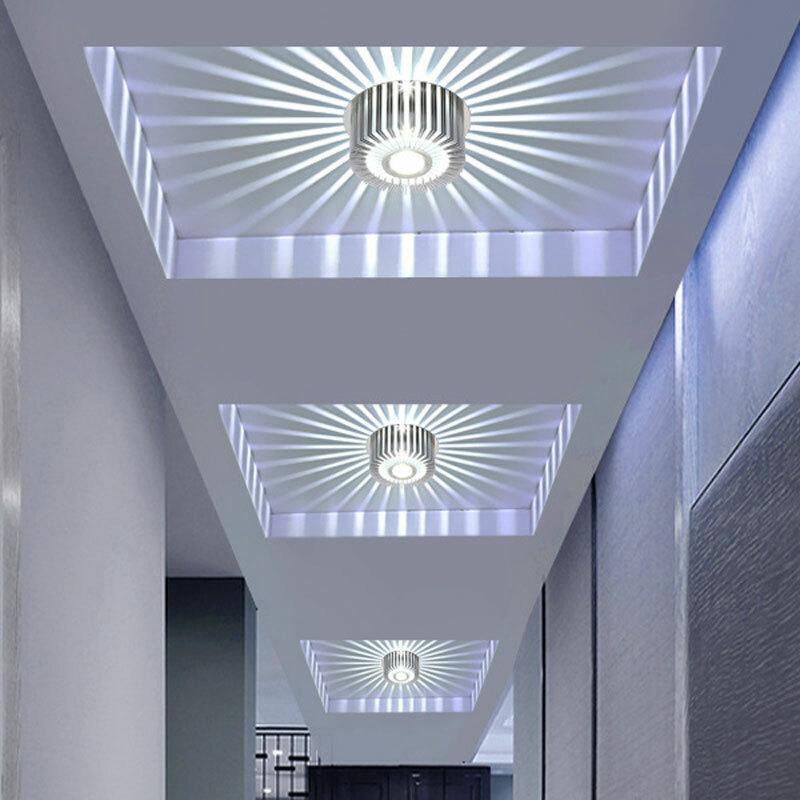 3W Modern LED Wall Ceiling Light Sconce Warm White Lighting Decor Lamp