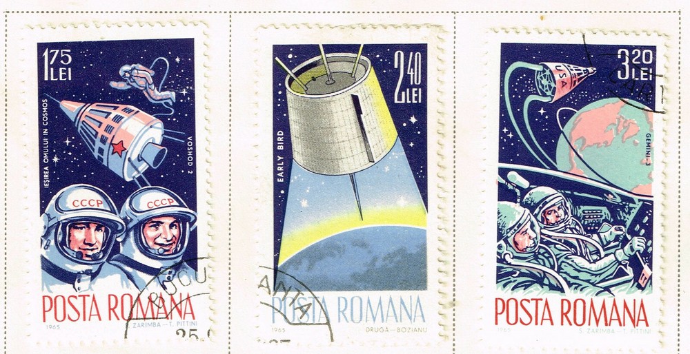 Romania Soviet Space Voskhod 2 Flight set 1965