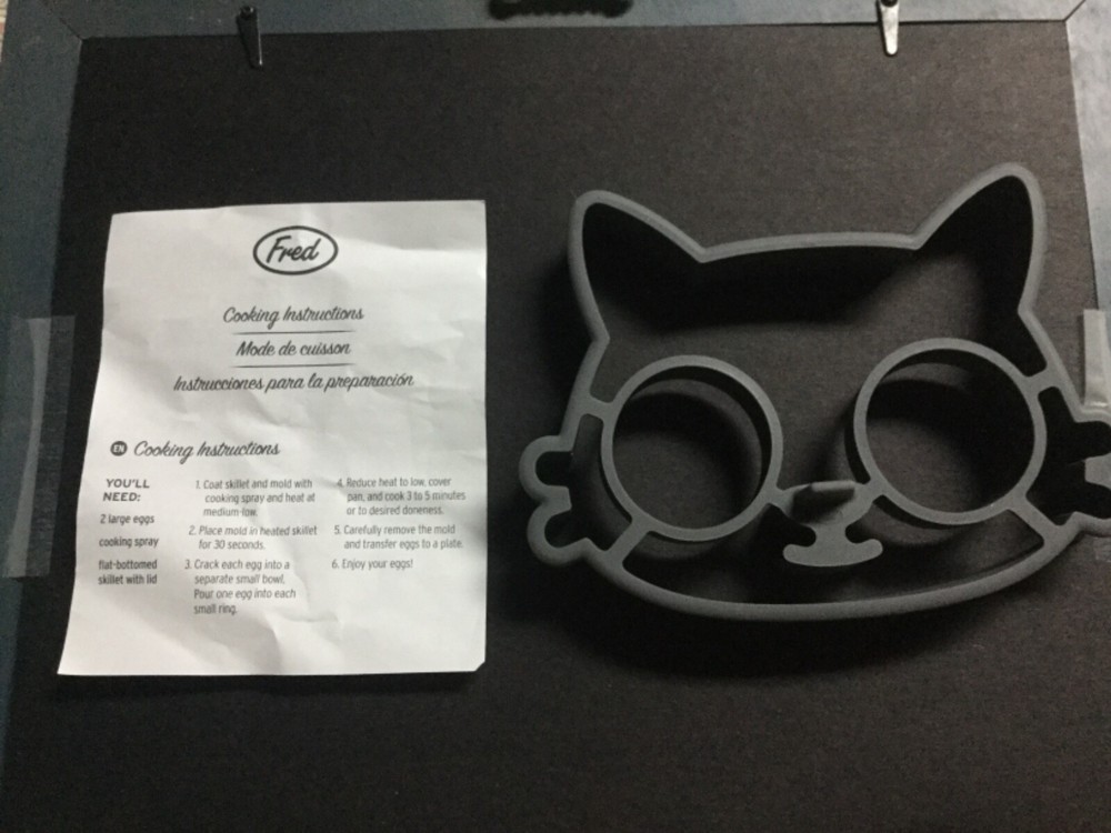 Genuine Fred Funny Side Up Cat Silicone Egg Mold