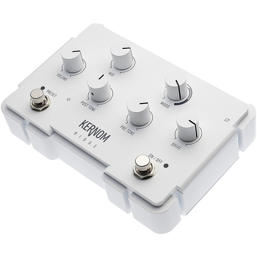 Kernom Pedals Ridge Overdrive Effects Pedal White