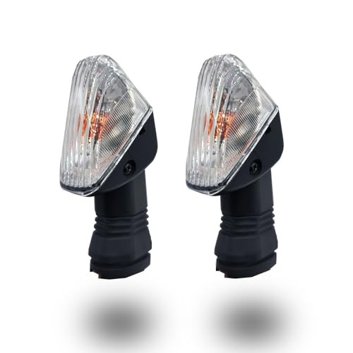 2Pcs Motorcycle Turn Signal Indicator Light Compatible with White Shell