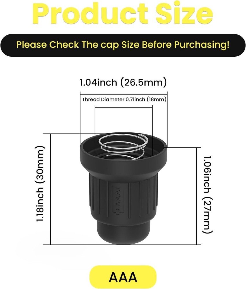 BBQ Gas Grill Spark Igniter Cap Replacement Push Button Switch for AAA Battery
