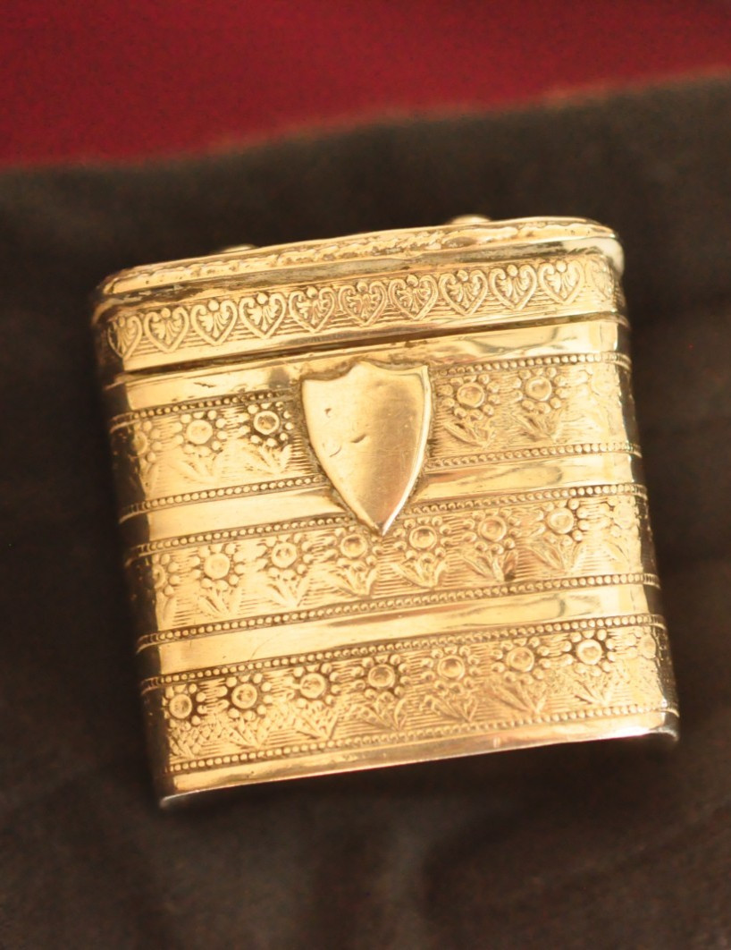 Beautiful Antique European Sterling Silver Snuff Box – 28 Grams - Hallmarked