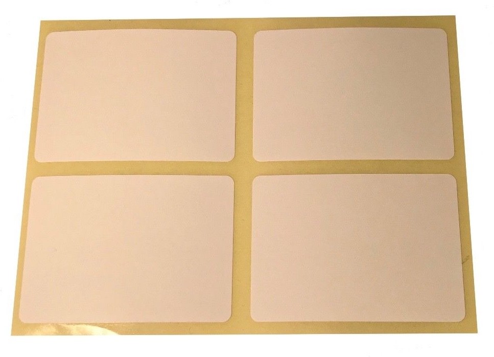 Large 50 x 70mm Rectangular Colour Code Stickers Sticky Address / Box Labels