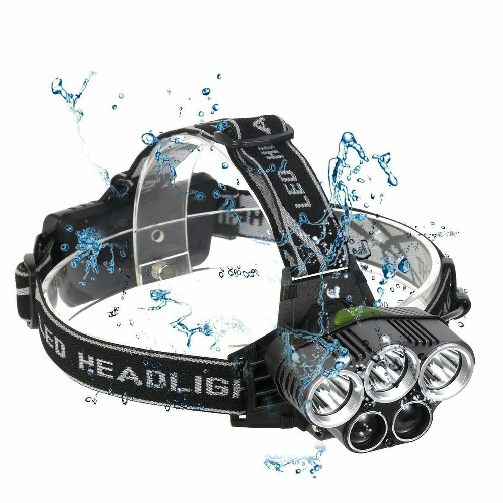 5X LED Headlamp Rechargeable Head Light Flashlight Torch Lamp USA