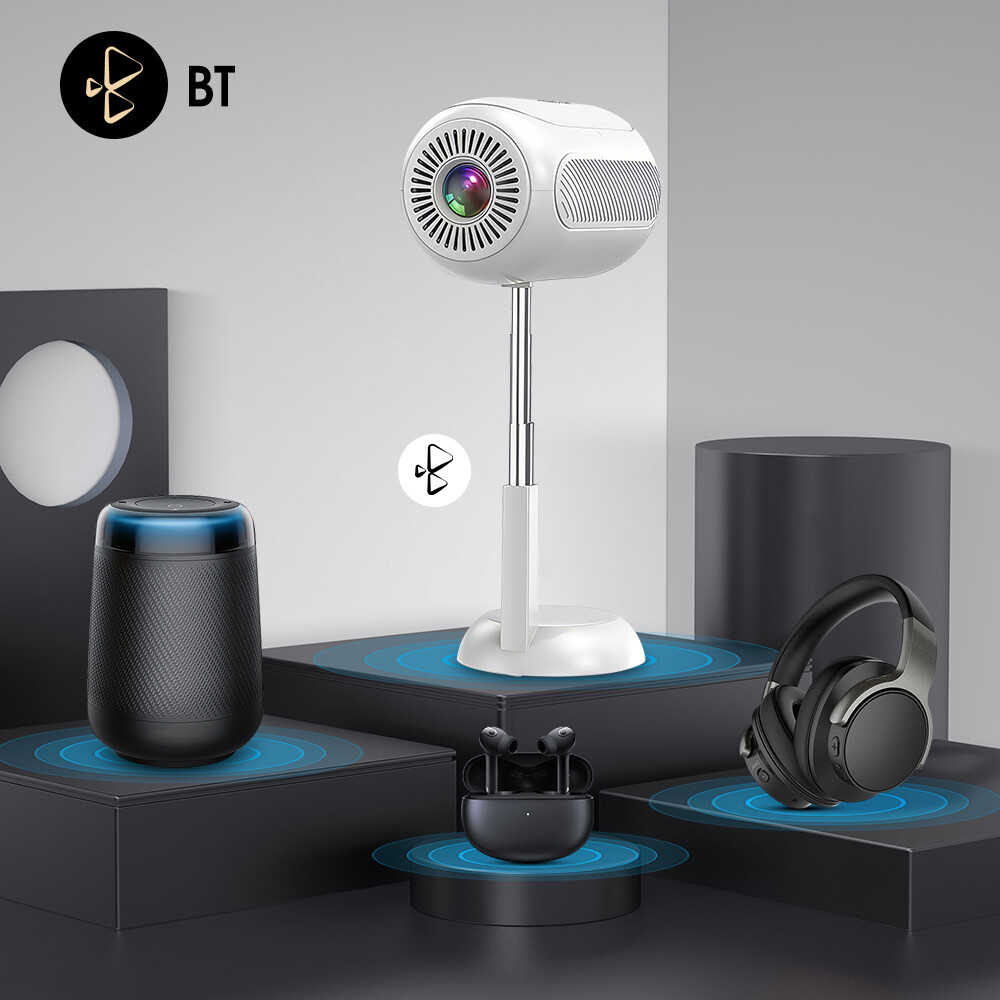 4K Projector Smart Netflix Android Projector 1080P 5G WiFi Bluetooth Home Theate