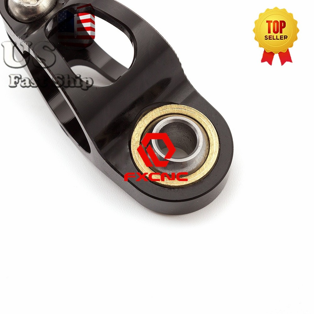 CNC Grey Universal Steering Damper Motorcycle Stabilizer Linear Reversed Control