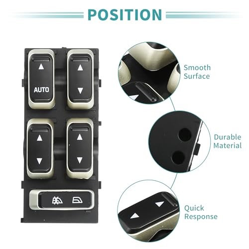 Front Left Driver Side Power Window Switch Window Control Switch Fit for