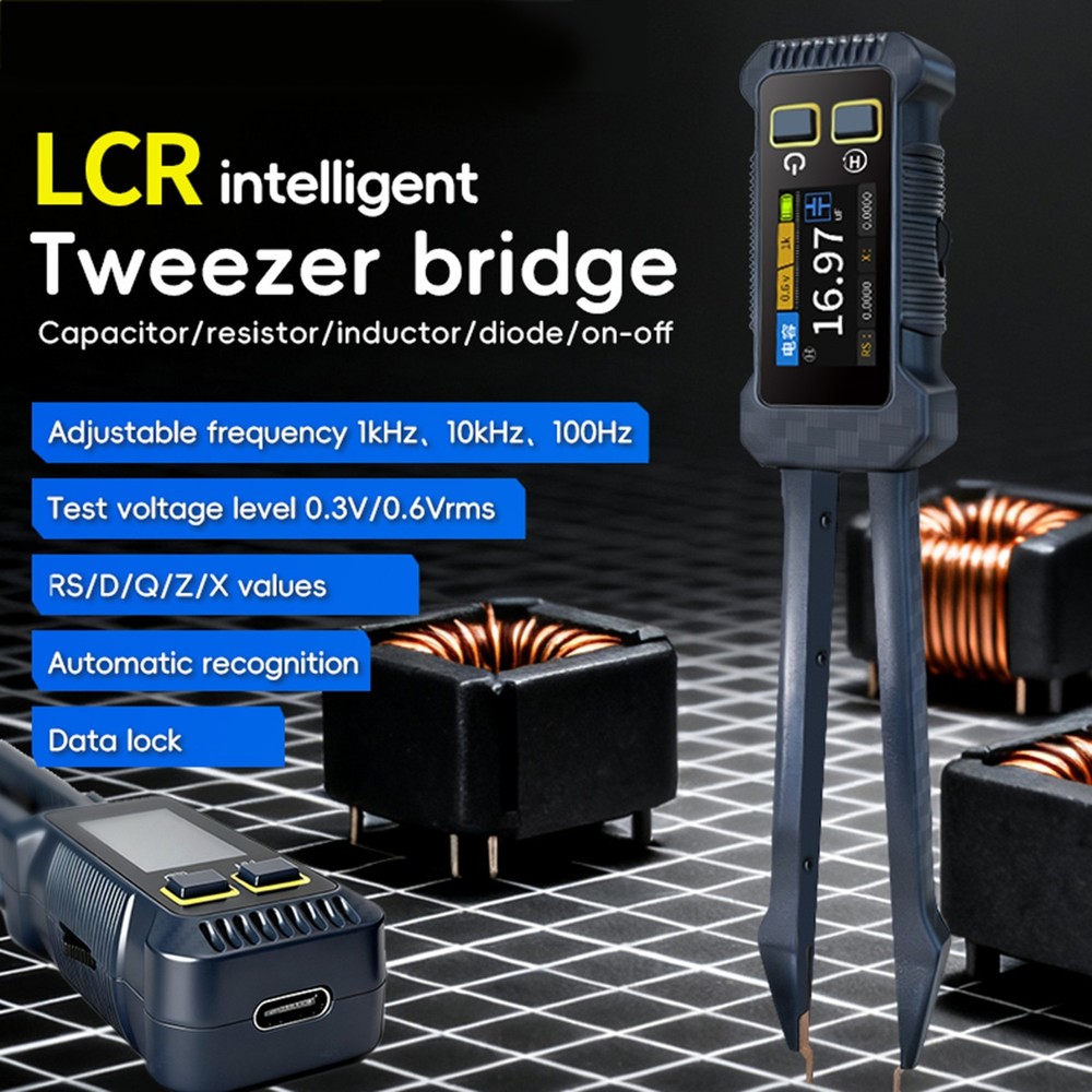 Digital SMD Tester Intelligent Resistor Capacitor Inductor Analyzer SMD Meter
