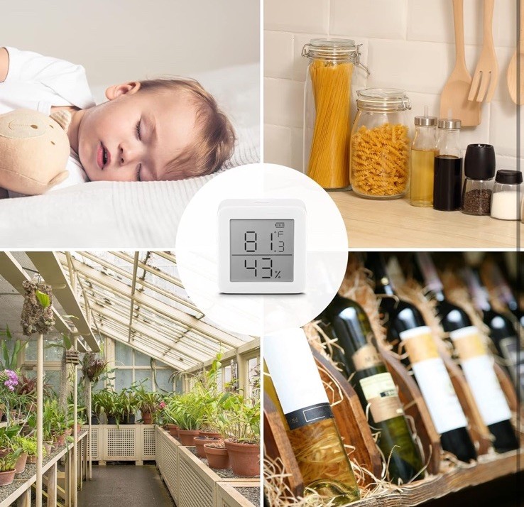 Switchbot thermometer & Hygrometer, Smart Bluetooth Temperature Humidity Sensor