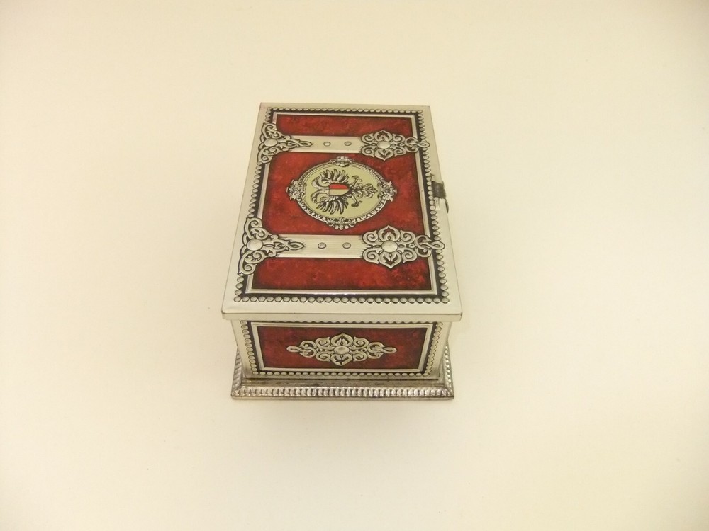 Blue Bird Confectionery Chest Tin Empire Double Headed Eagle
