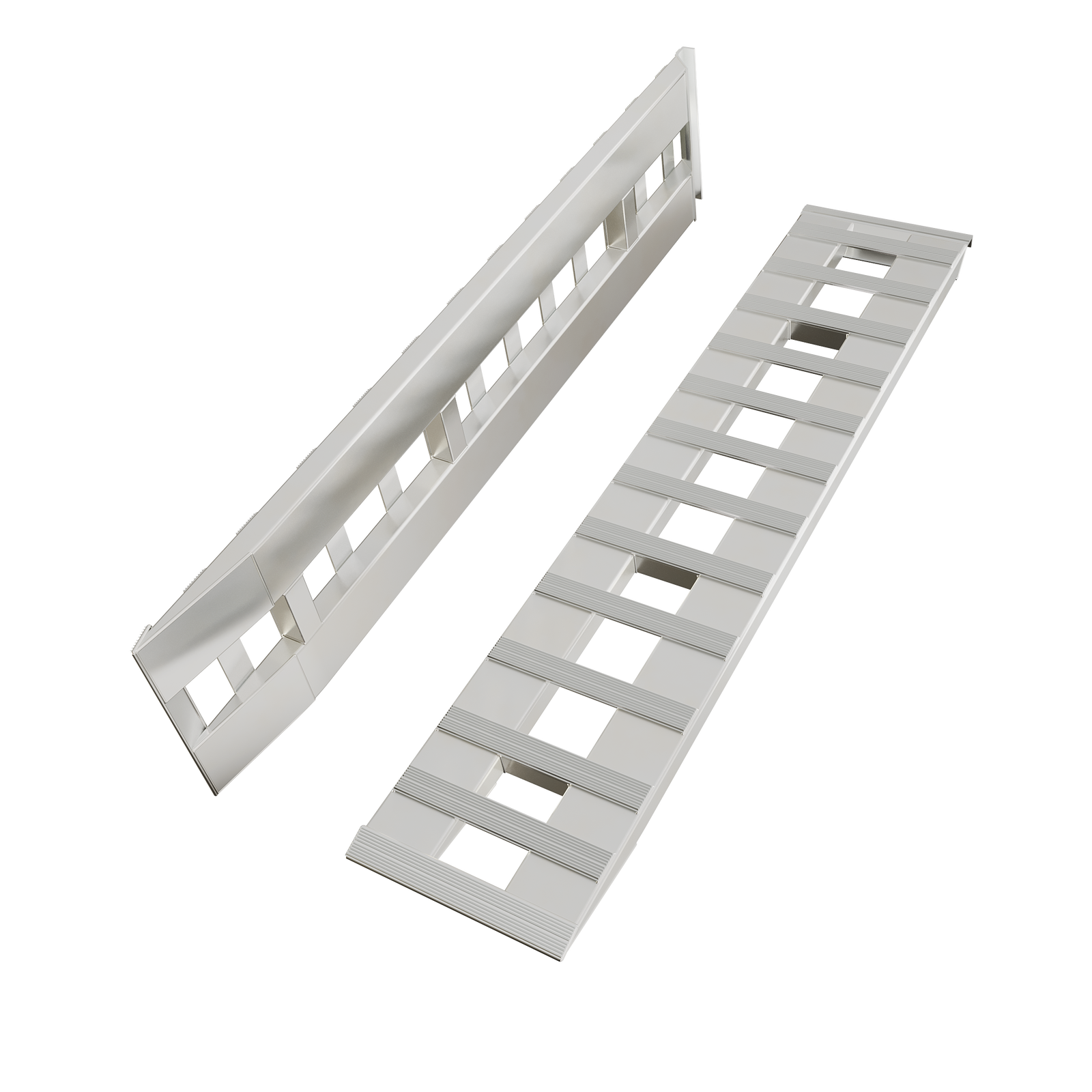 72"x15" Pair Aluminum 8500 LBS Hook Ramps Car Truck Trailer Auto Hauler Tractor