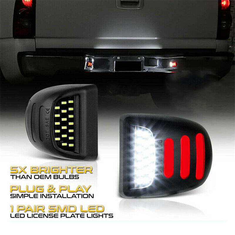 LED License Plate Light for Chevy Tahoe for Sierra 1500 2500 Silverado Avalanche