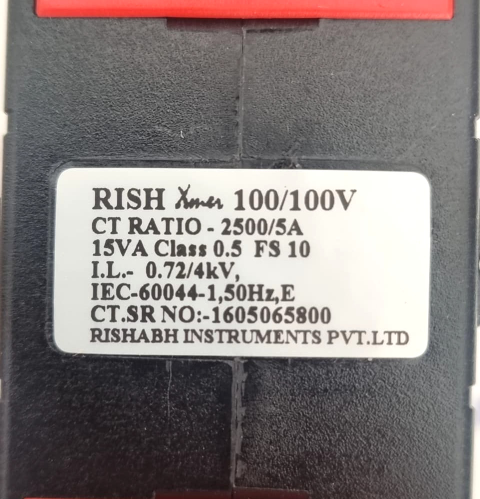 RISHABH INSTRUMENTS RISH Xmer 100/100V Current Transformer 2500/5A
