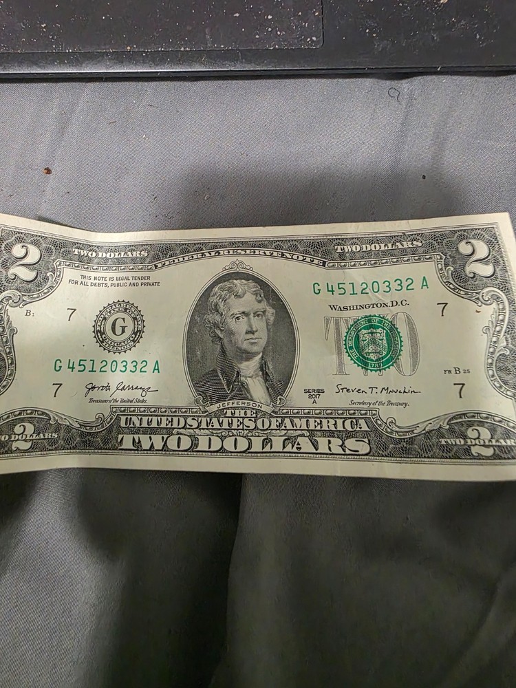 rare $2 Bill's perfect condition