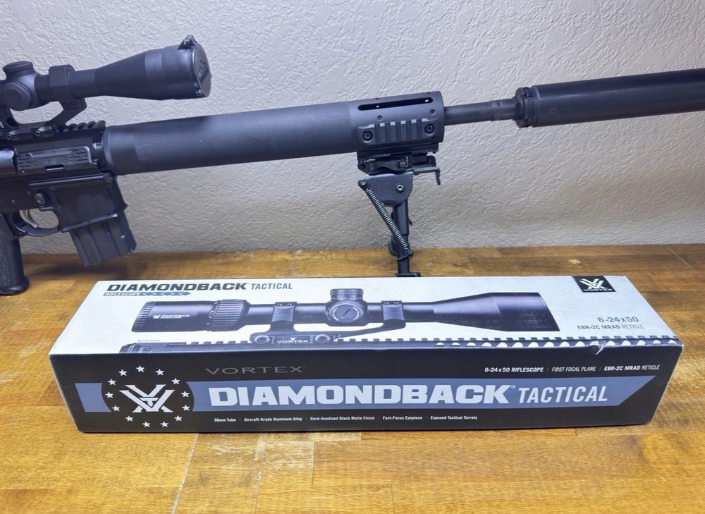 Vortex Diamondback Tactical 6-24x50 EBR-2C MRAD First Focal Plane