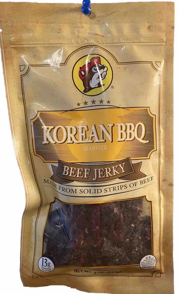 Bucees Korean BBQ Beef  Jerky 4oz