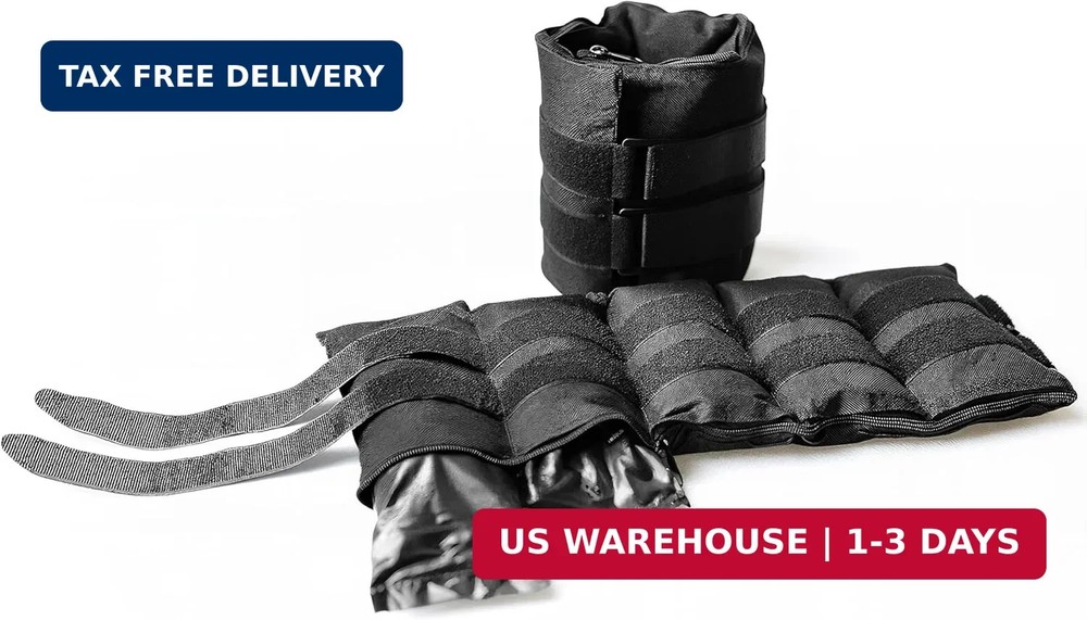 CAP Barbell Adjustable Ankle Weights |10-20lb Pair | Black
