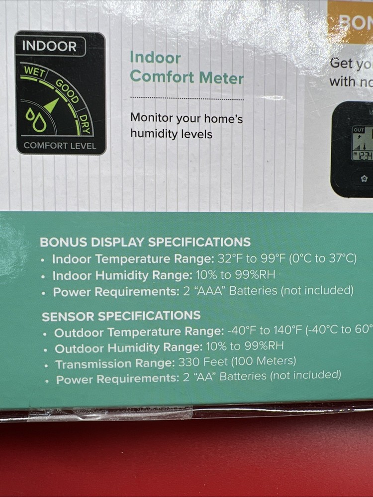 La Crosse Technology Wireless Weather Station with Atomic Time + Date