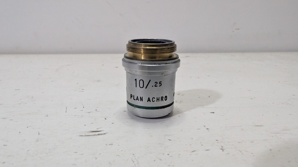 10X AO Plan Achro Objective CAT 1019 Microscope American Optical 10/.25