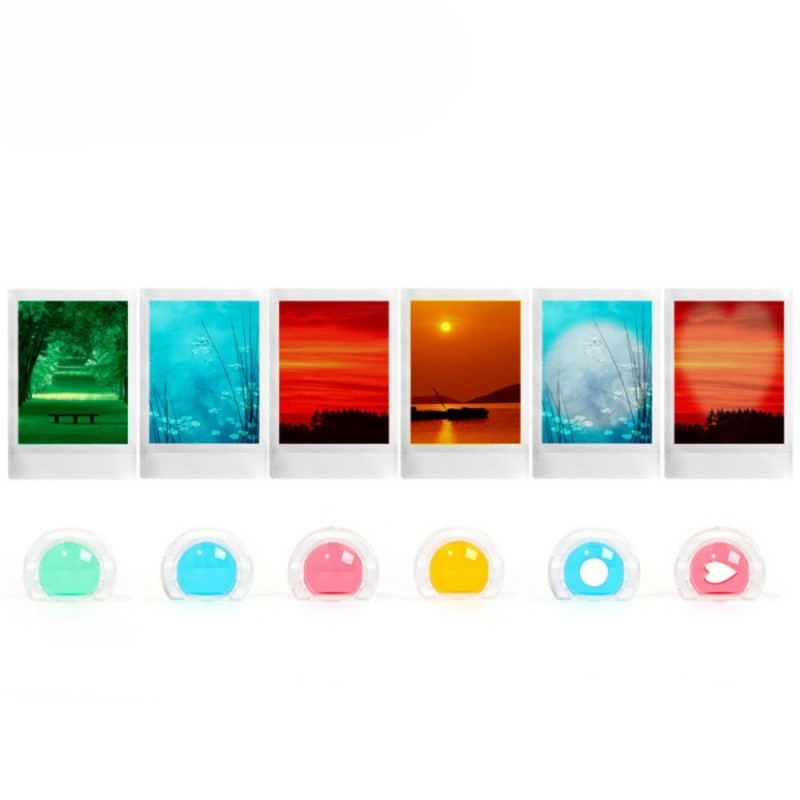 Multiple Color Plastic Filters Set Compatible for Mini 13 Camera Lens Filter