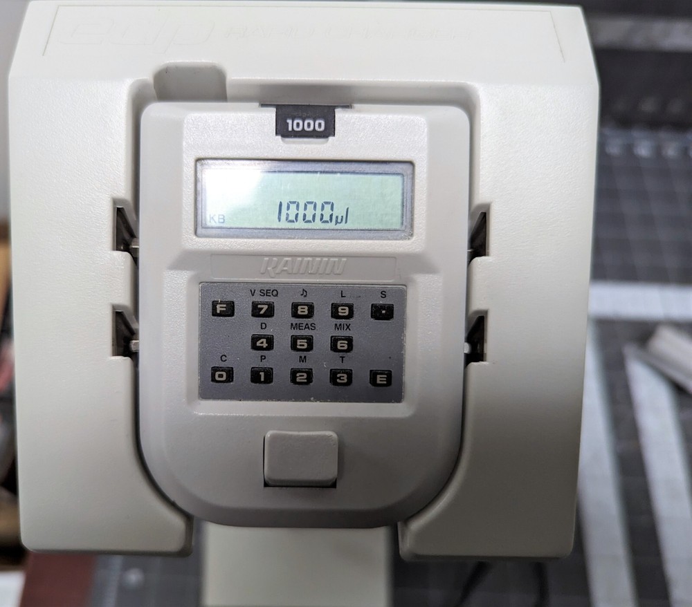 Rainin1000ul EDP Electronic Digital Pipette With Rapid Charge Stand [RSOF#2