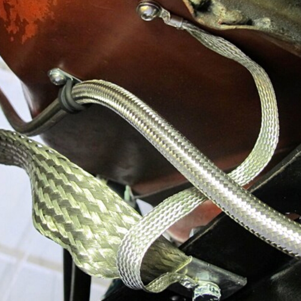 Tinned Copper Wire Shielding Ground Straps Braided Electrical Core Cable Sleeves