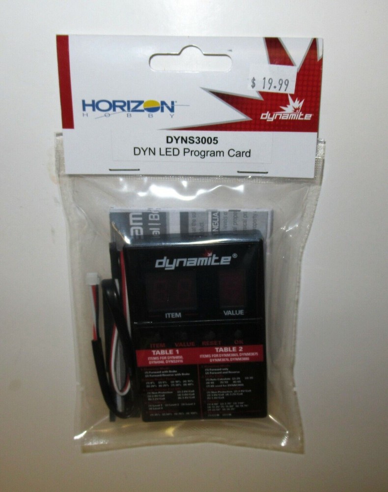 Dynamite LED Program Card #DYNS3005 NIP
