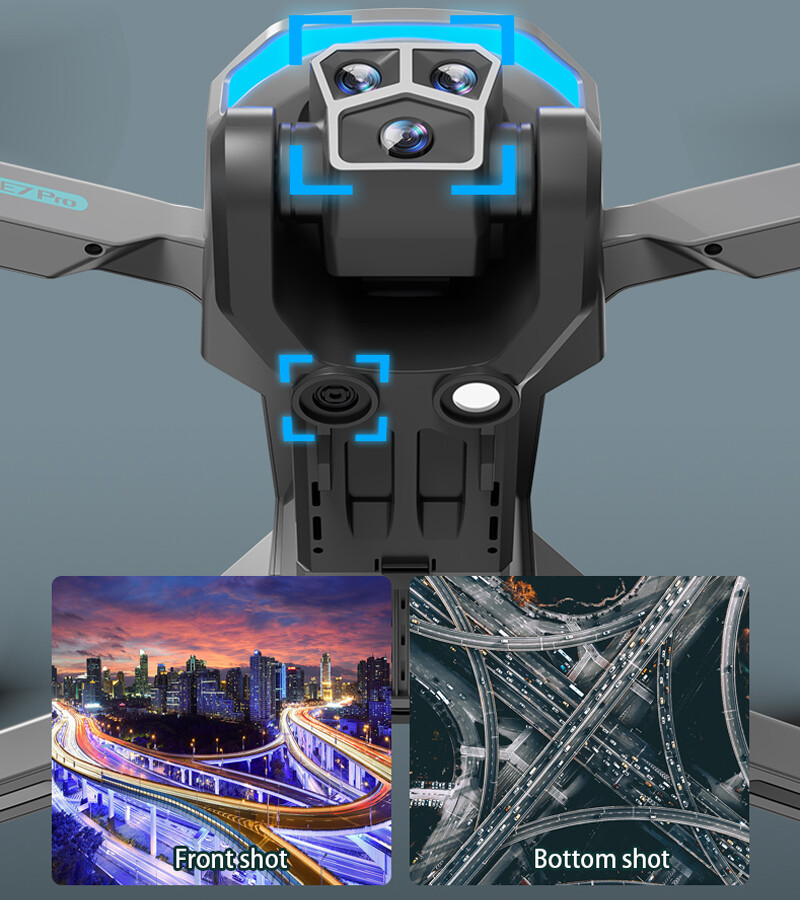 AE7 Drone WIFI FPV 4K HD Dual Camera Obstacle Avoidance Optical Flow 3 Battery