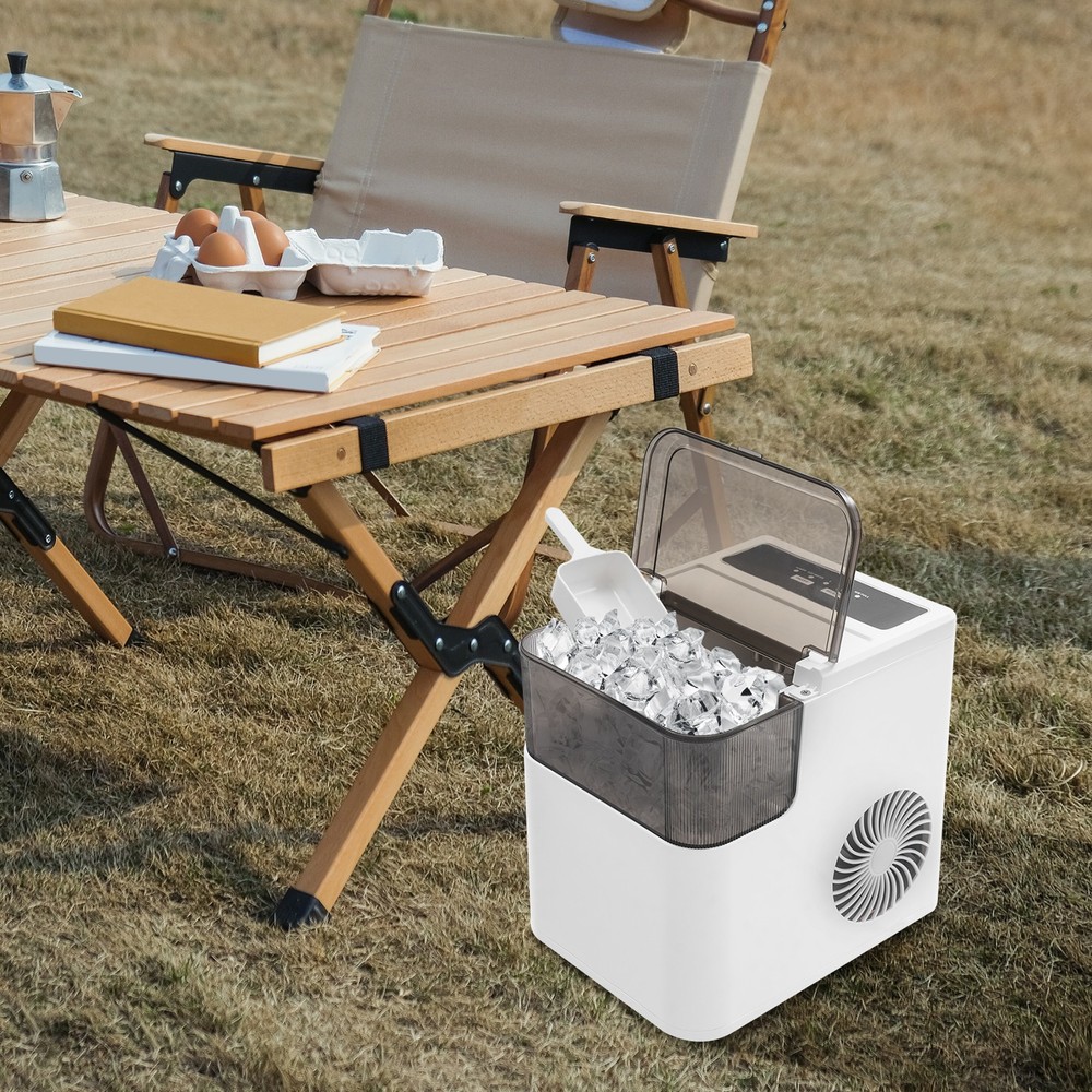 Countertop Ice Maker, Ice Maker, 165W Electric Ice Maker (Two-Size Ice Cube)