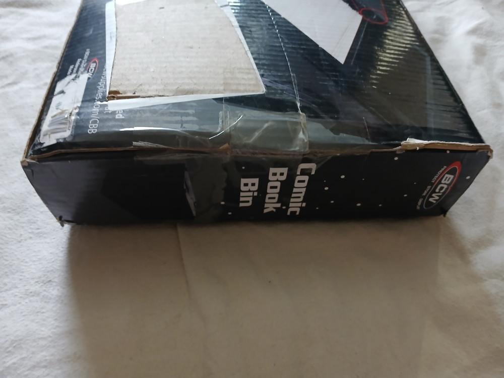 BCW Comic Storage Box Plastic Black With Seperators