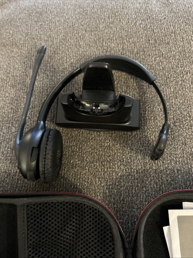 Plantronics Savi 410/420 Wireless Headset System with Case - EUC