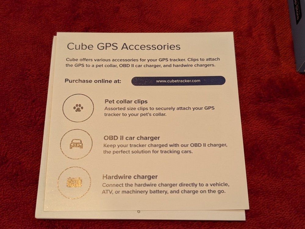 Cube GPS Tracker with Collar attachments , Real-Time Tracking - 4G Cellular