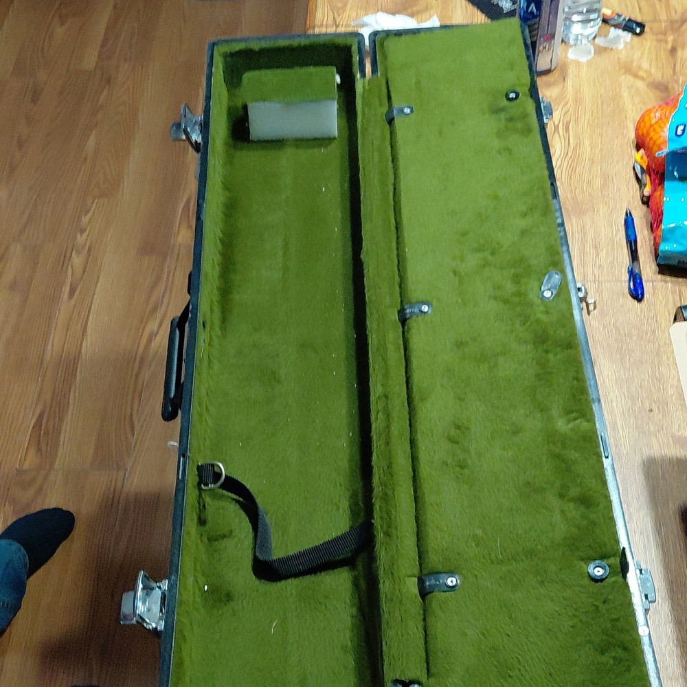 John Hall Plastics Hard Gun Case Black Green Interior Combination Lock