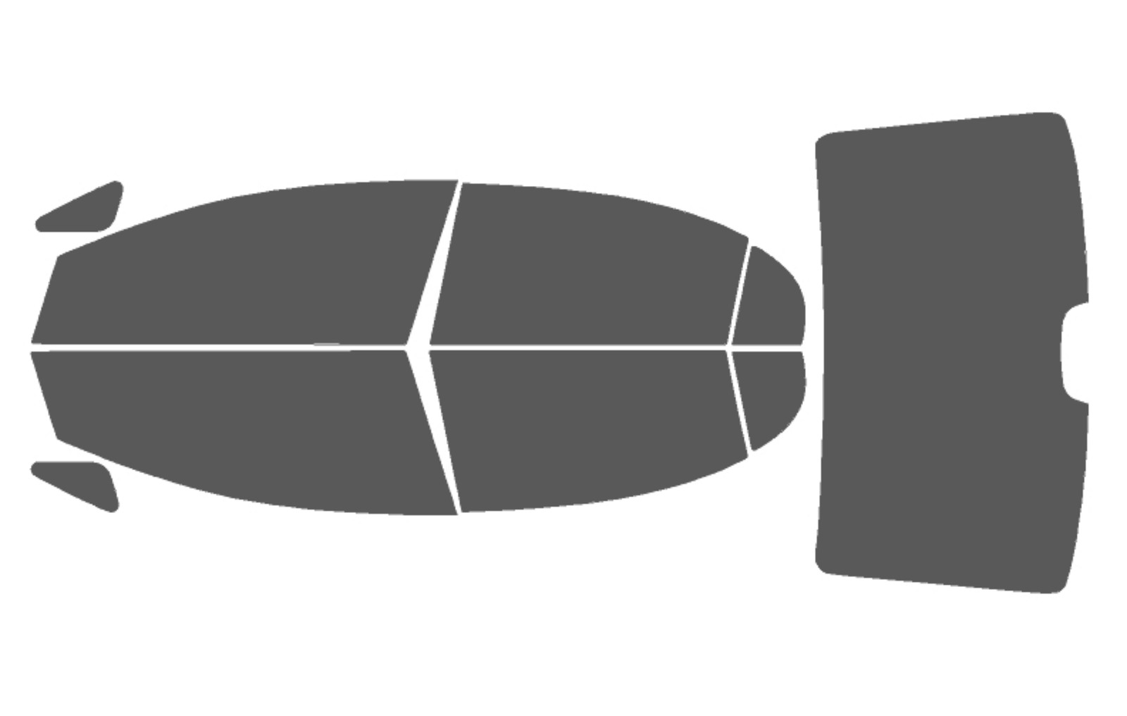 Computerized Custom PreCut 2Ply Window Tint Film Kit For 06-11 Honda Civic Sedan