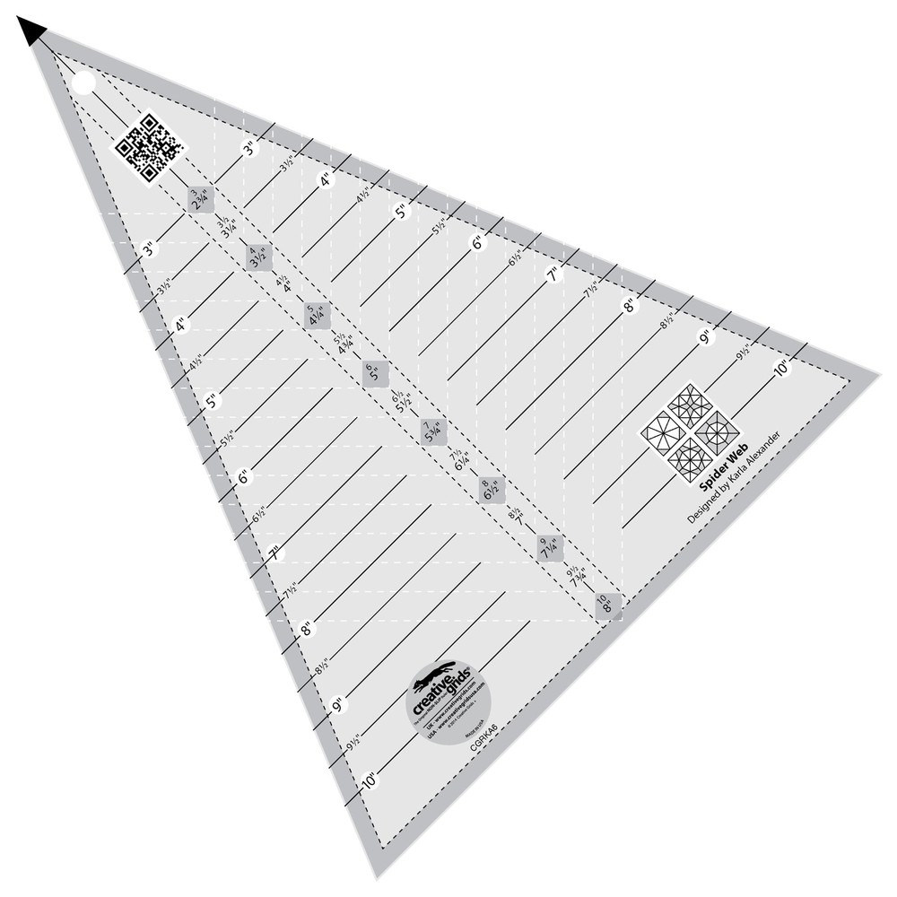 Creative Grids Spider Web Quilt Ruler (CGRKA6)