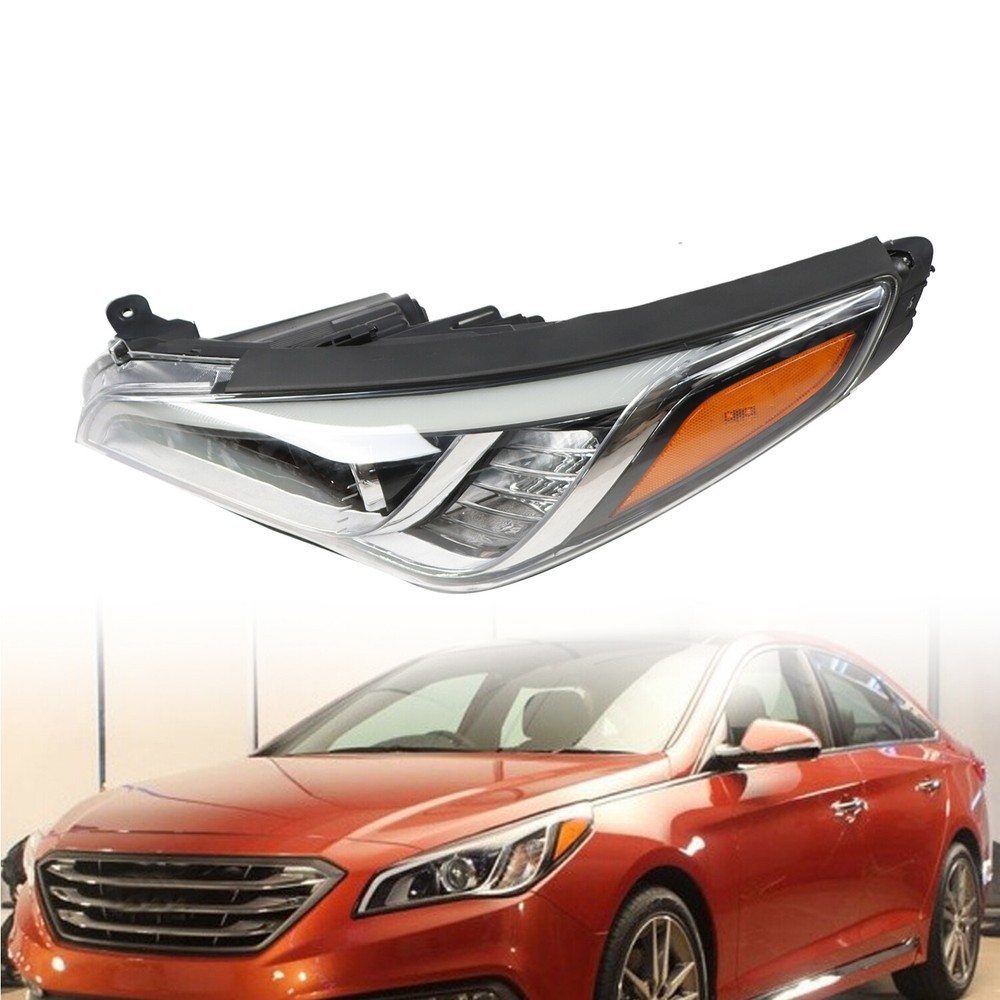 For 2015-2017 Hyundai Sonata Left/Driver SIde Halogen Headlight Assembly