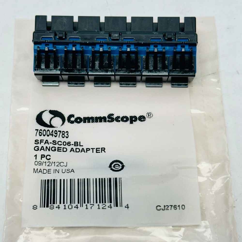 COMMSCOPE 760049783 / SFA-SC06-BL GANGED ADAPTER