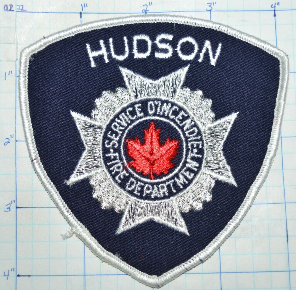 CANADA, HUDSON FIRE DEPT QUEBEC SERVICE D'INCENDIE PATCH