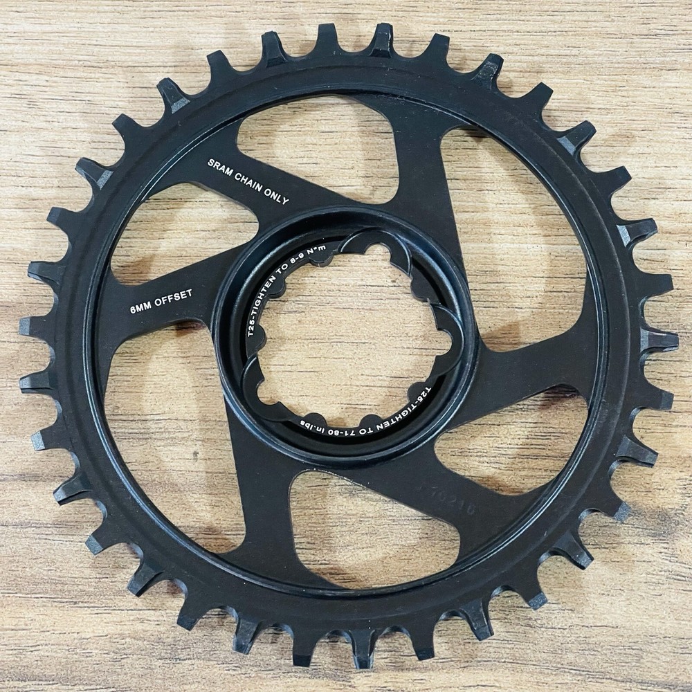 SRAM X-Sync 34T Direct Mount Chainring 6mm Offset Black