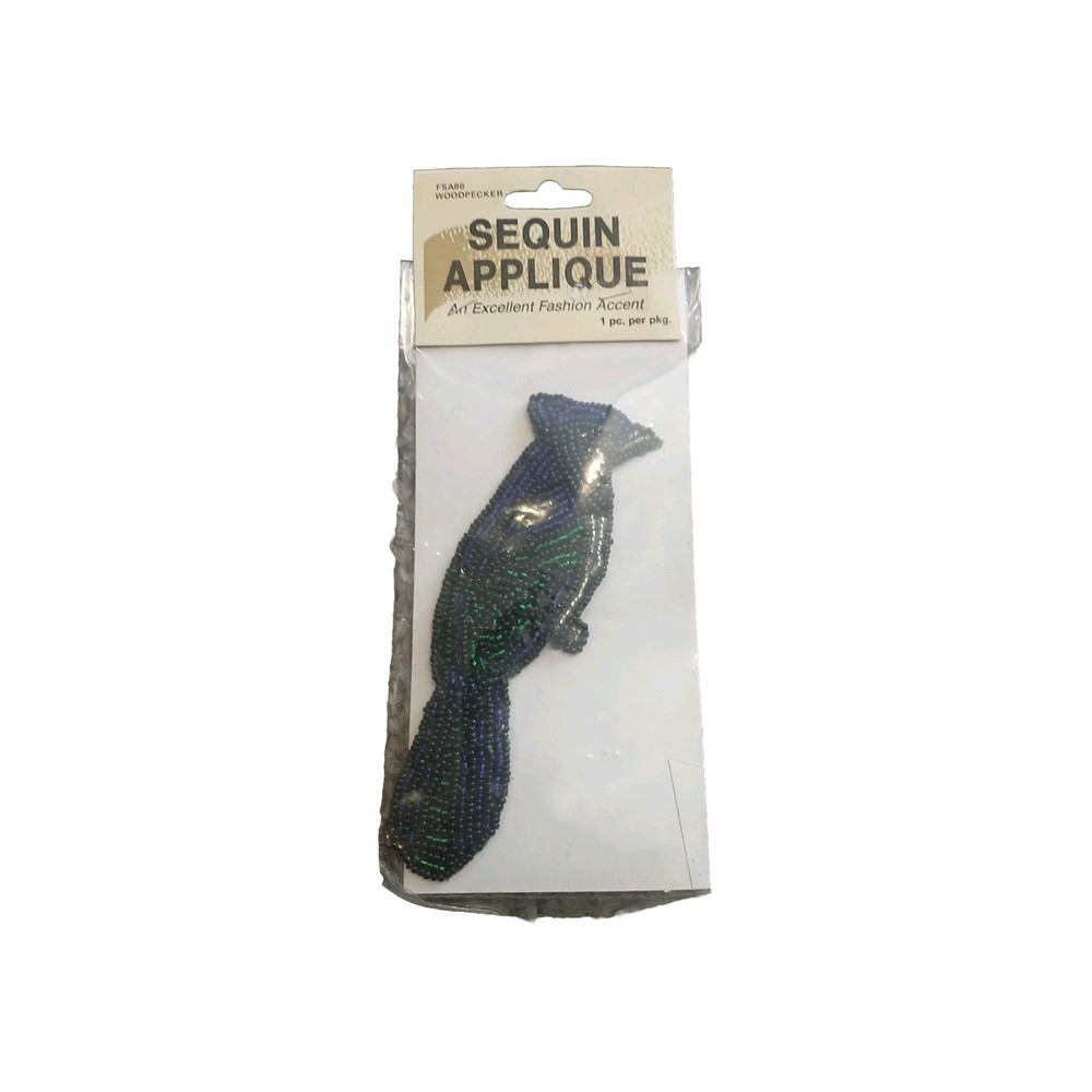 Woodpecker Sequin Applique