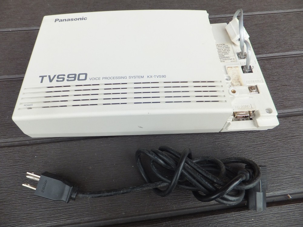 Panasonic TVS90 Voice Processing System KX-TVS90 W/ AC Cord