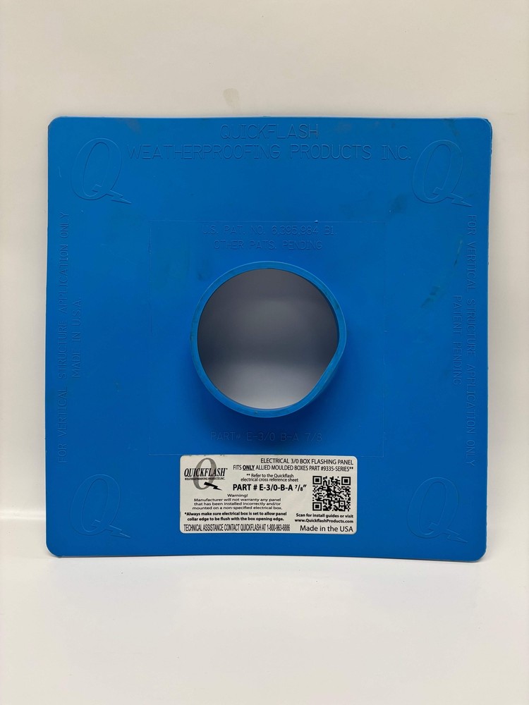 15 Pack QUICKFLASH Part E-3/0-B-A 7/8 ELECTRICAL FLASHING PANELS