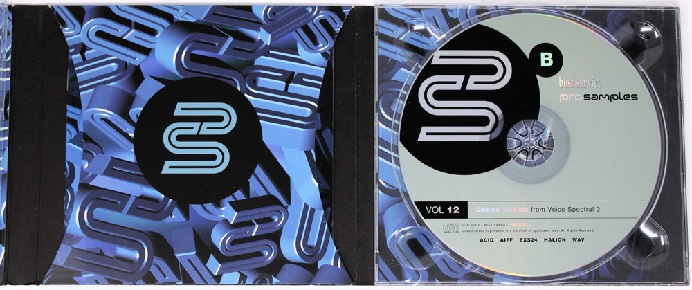 Best Service Pro Samples 12 Dance Vocals Sample/Sound Library/Sampling Double CD