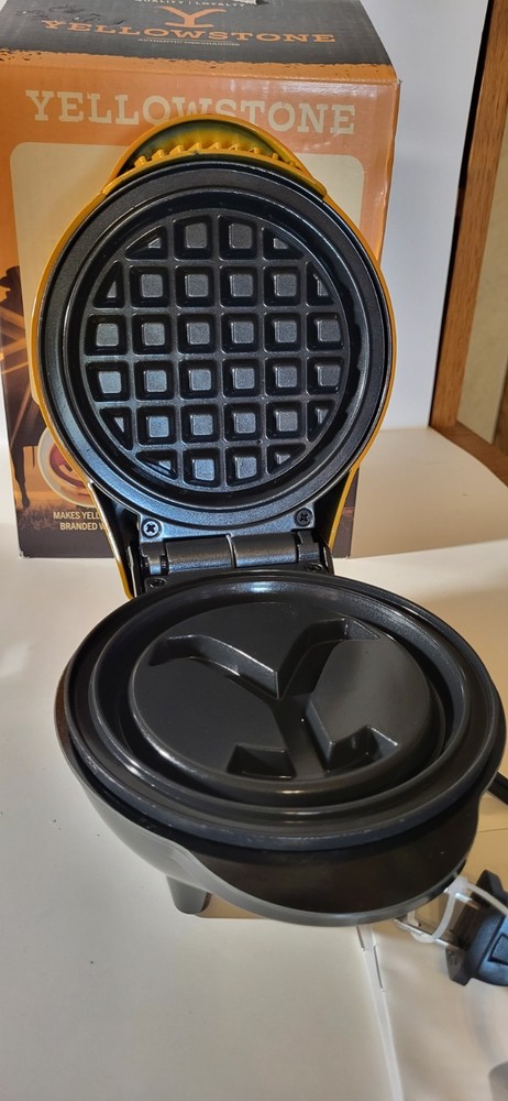 4" "Yellowstone" waffle maker-NIB