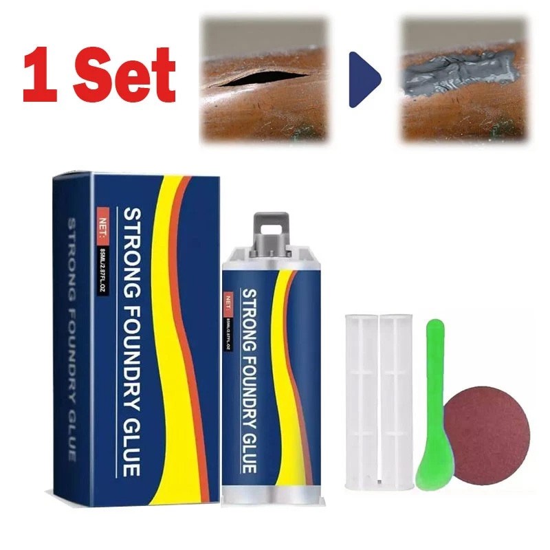 Strong Foundry Glue, High Temperature Resistant Casting Repair,Metal Repair Glue